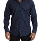Blue Cotton MARTINI Slim Fit Dress Shirt