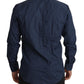 Blue Cotton MARTINI Slim Fit Dress Shirt