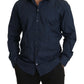 Blue Cotton MARTINI Slim Fit Dress Shirt
