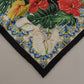 Multicolor Floral Silk Scarf
