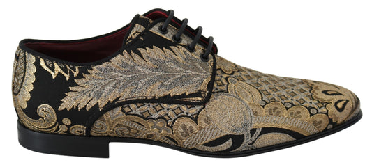 Elegant Jacquard Lace-Up Dress Shoes