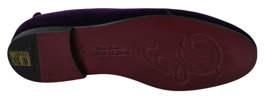 Enchanted Heart Embroidered Velvet Loafers