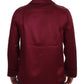 Red Silk Lounge Top Pajama Sleepwear Shirt