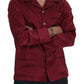 Red Silk Lounge Top Pajama Sleepwear Shirt