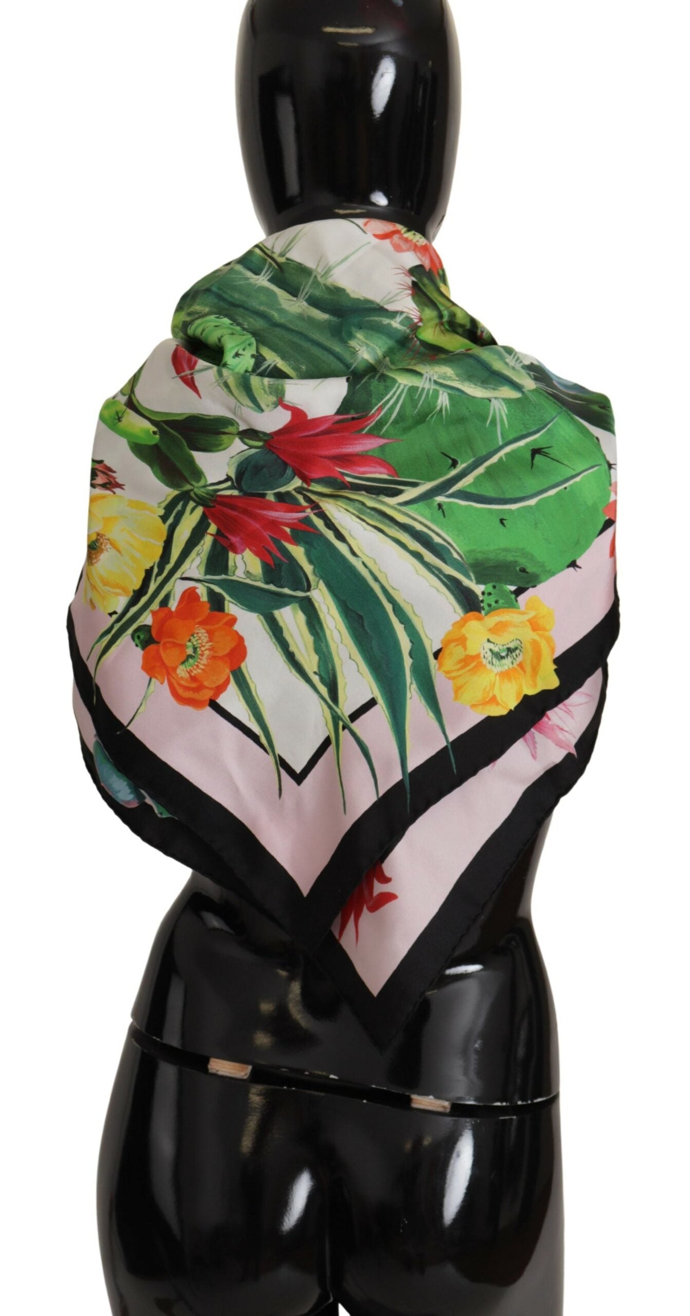 Floral Silk Square Scarf