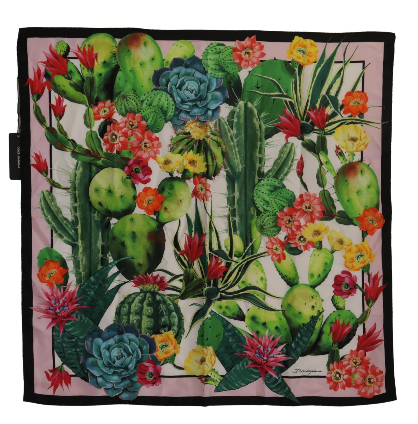 Floral Silk Square Scarf