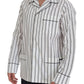 White Stripes Cotton Pajama Sleepwear Shirt