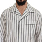 White Stripes Cotton Pajama Sleepwear Shirt