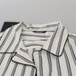 White Stripes Cotton Pajama Sleepwear Shirt