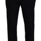 Black Cotton Chino Men Formal Pants