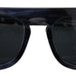 Elegant Blue Acetate Sunglasses