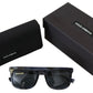 Elegant Blue Acetate Sunglasses