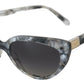 Chic Grey Acetate Designer Sunglasses