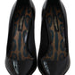 Elegant Black Patent Leather Stiletto Pumps
