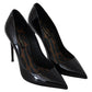 Elegant Black Patent Leather Stiletto Pumps