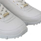 Elegant White Leather Sneakers