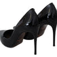 Elegant Black Patent Leather Stiletto Pumps