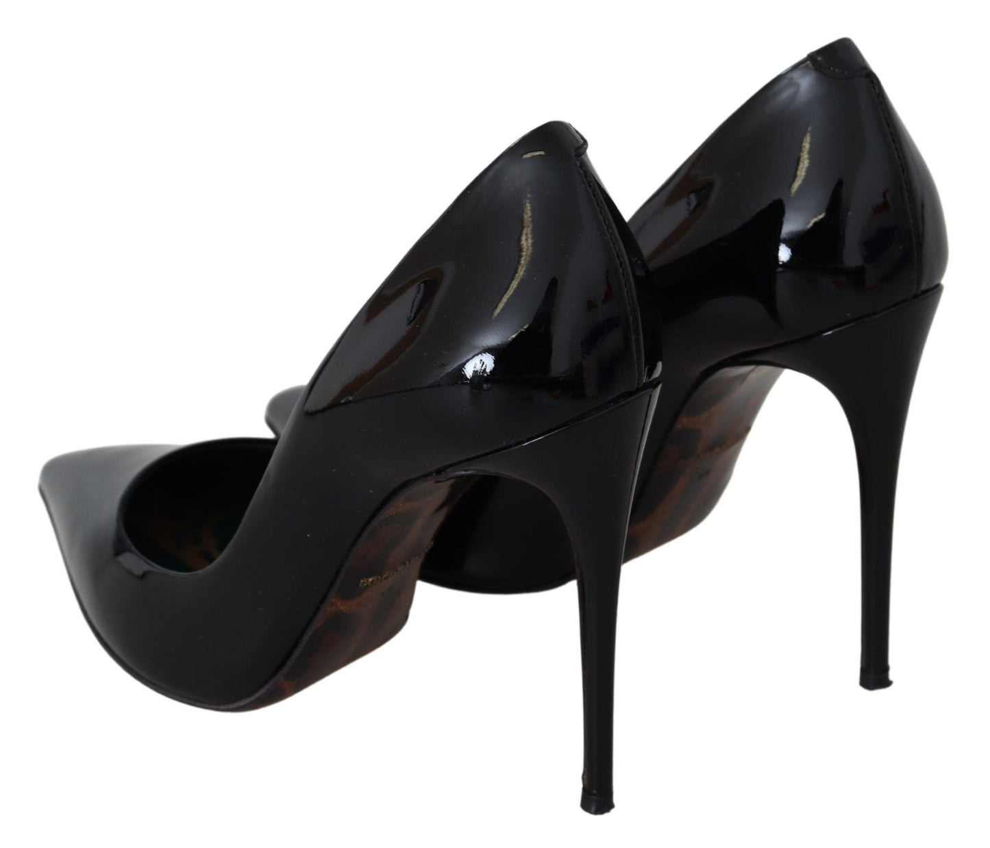 Elegant Black Patent Leather Stiletto Pumps