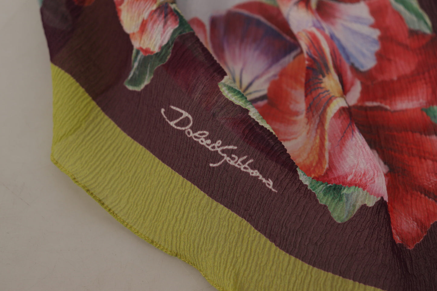 Floral Elegance Silk Shawl Wrap