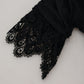 Black Sheath Midi Bodycon Lace Silk Dress