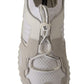 Sleek White Lace-Up Sneakers for the Trendsetter
