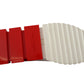 Sleek White Sorrento Sneakers with Red Accents