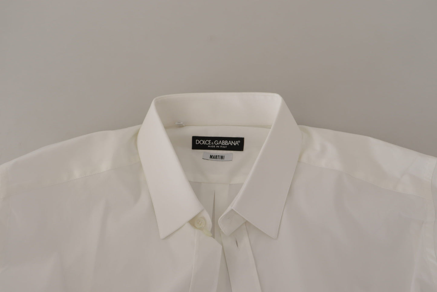 Elegant White Slim Fit Cotton Dress Shirt