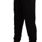 Regal Crown Print Sweatpants in Black