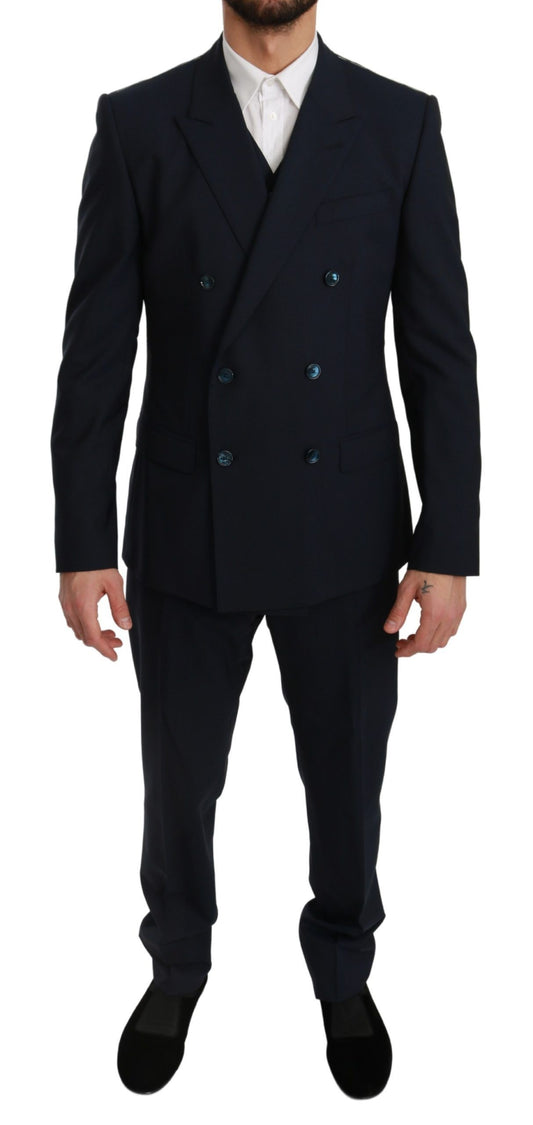 Elegant Navy Blue Martini Suit