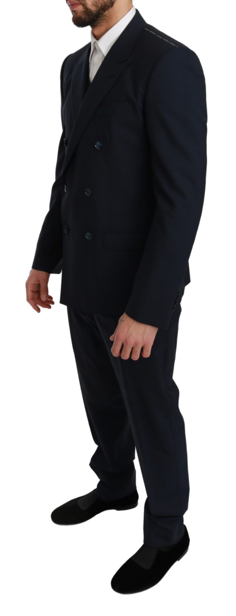 Elegant Navy Blue Martini Suit