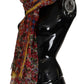 Chic Multicolor Floral Silk Shawl