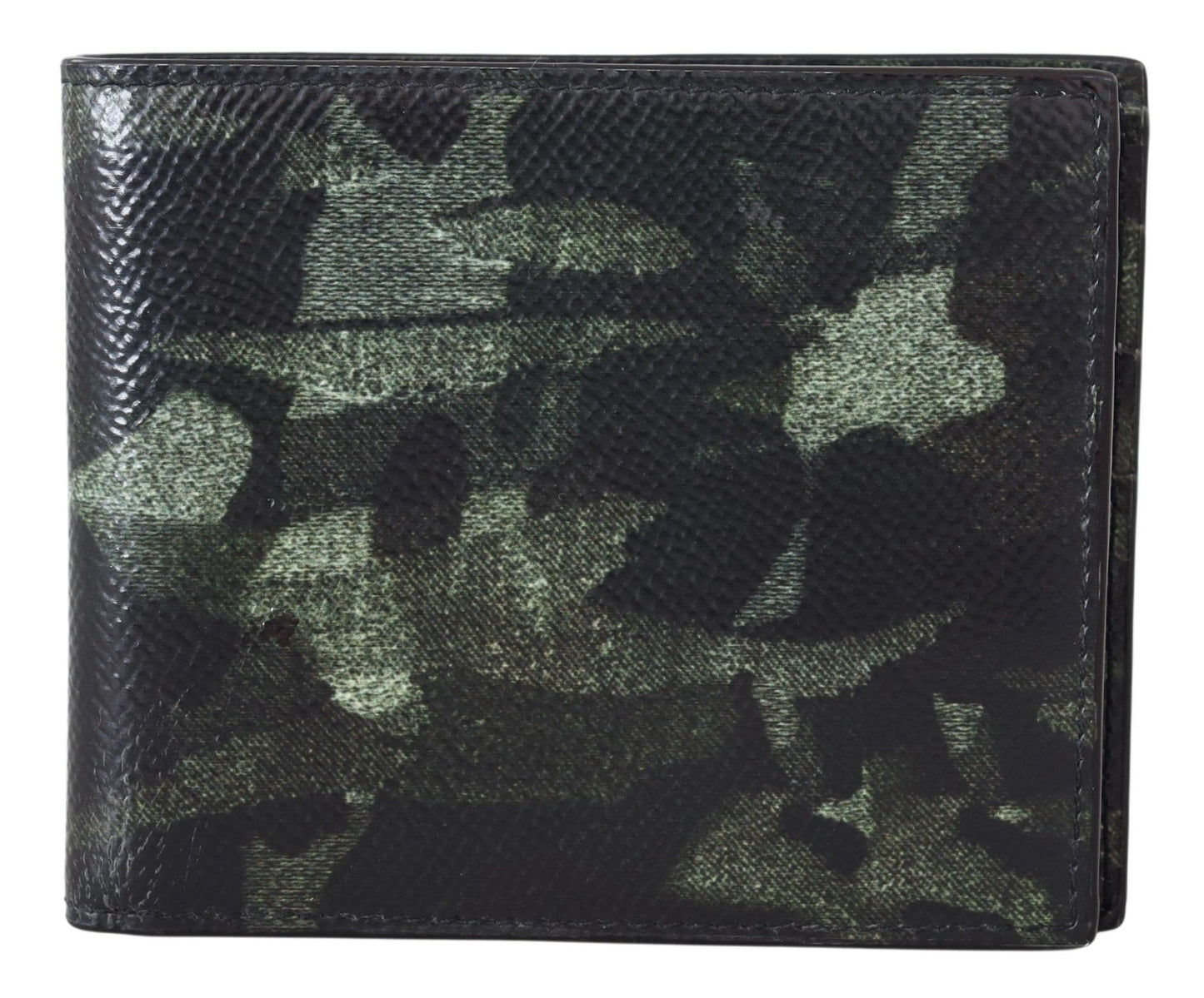 Elegant Camouflage Leather Bifold Wallet