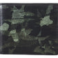Camouflage Leather Bifold Wallet in Green