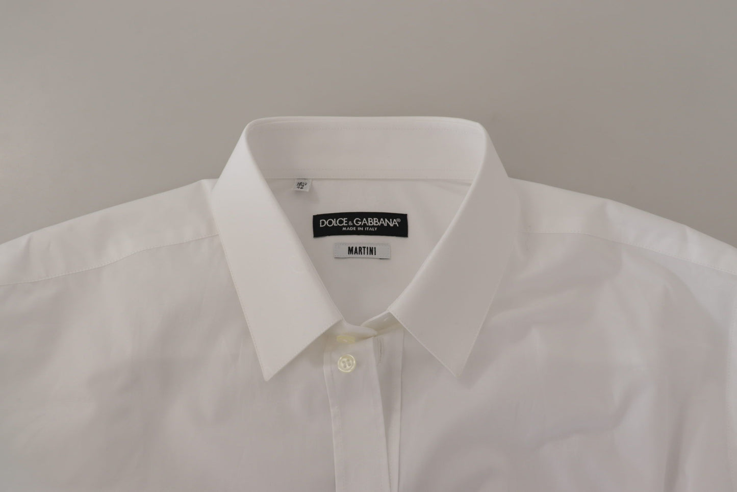 Elegant Slim Fit White Martini Dress Shirt