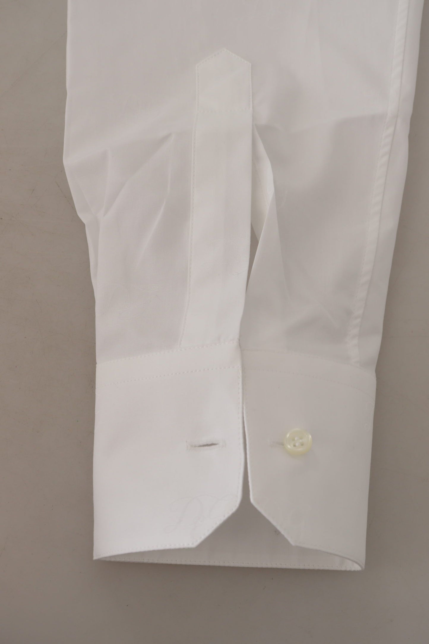 Elegant Slim Fit White Martini Dress Shirt