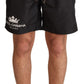 Black Crown Mens Beachwear Swimwear Shorts