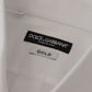 White Cotton Stretch Slim Fit GOLD Shirt