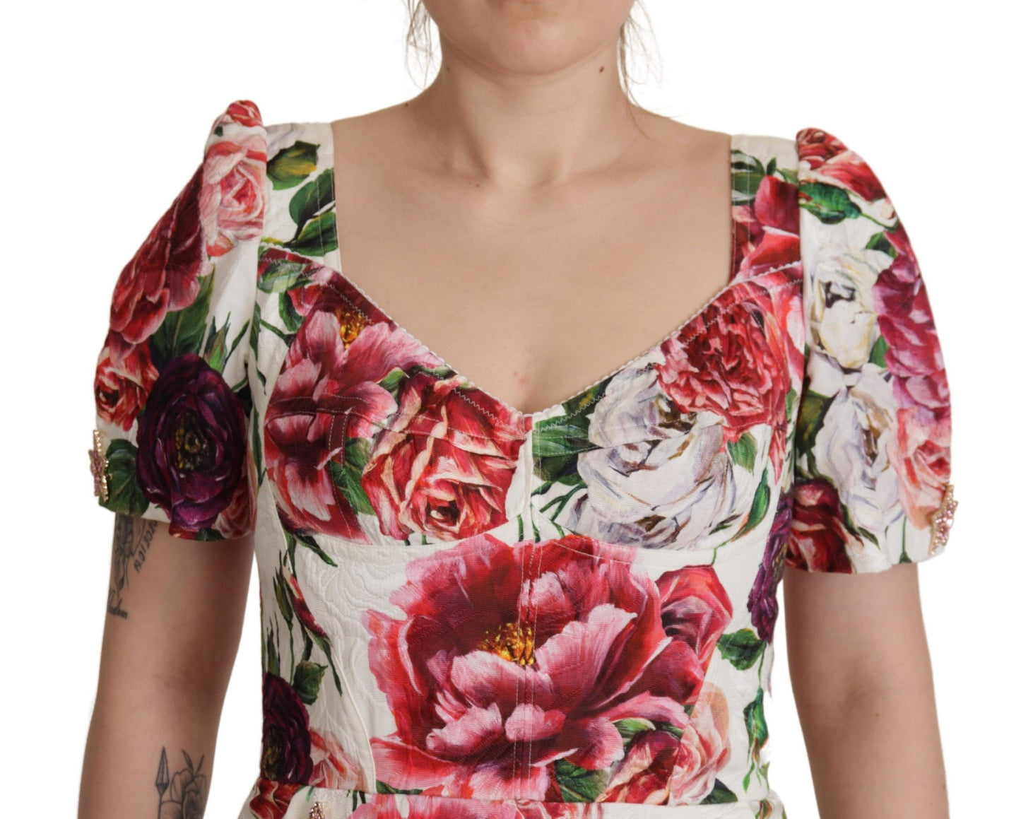 Elegant Floral A-Line Mini Dress