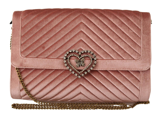 Elegant Crystal Embellished Leather Crossbody