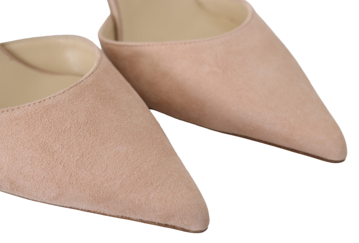 Elegant Powder Pink Suede Pumps