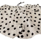 White Polka Dots Beachwear Shorts Swimwear