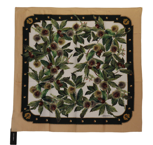 Elegant Silk Scarf with Currant Print