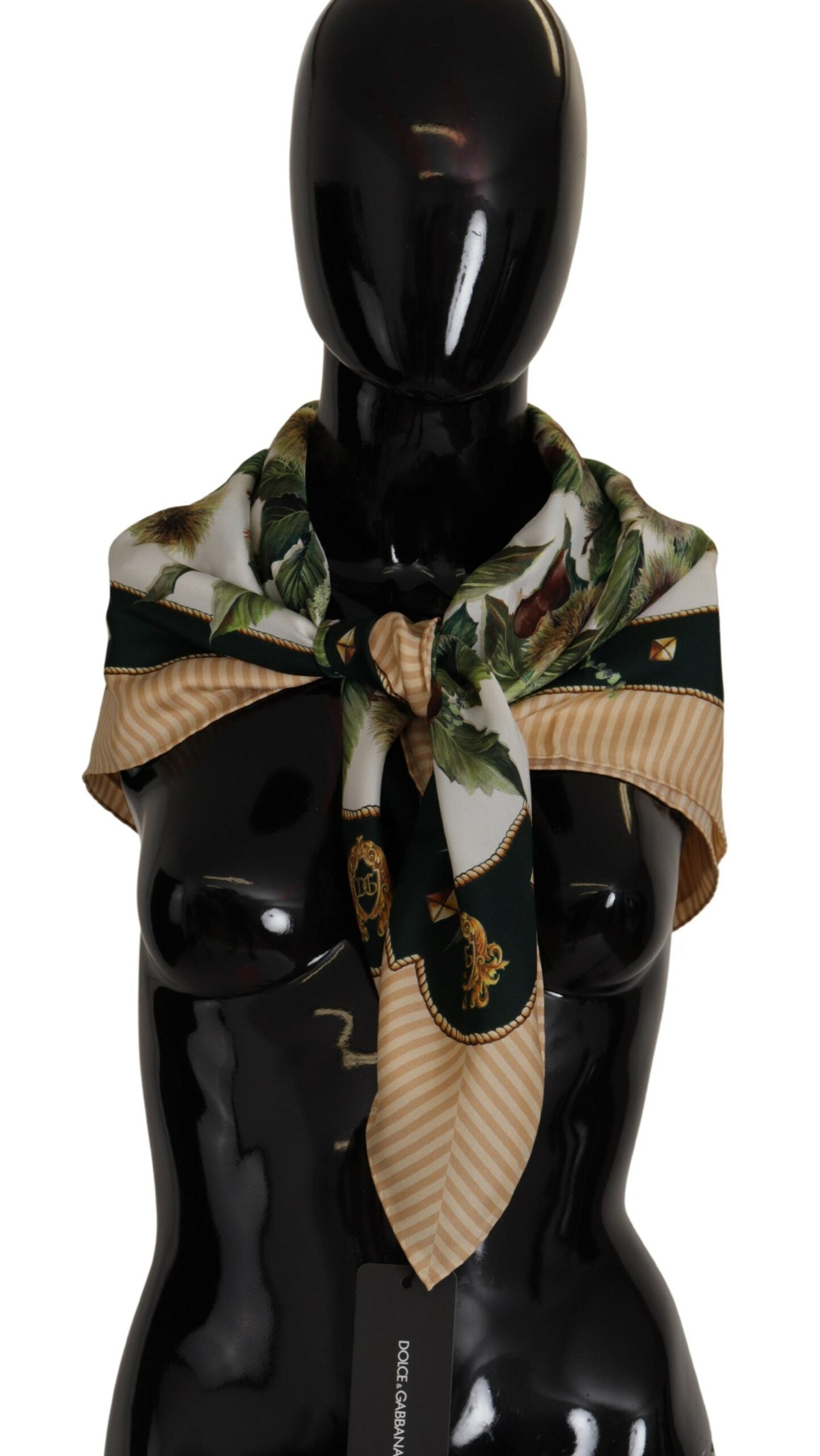 Elegant Silk Scarf with Currant Print