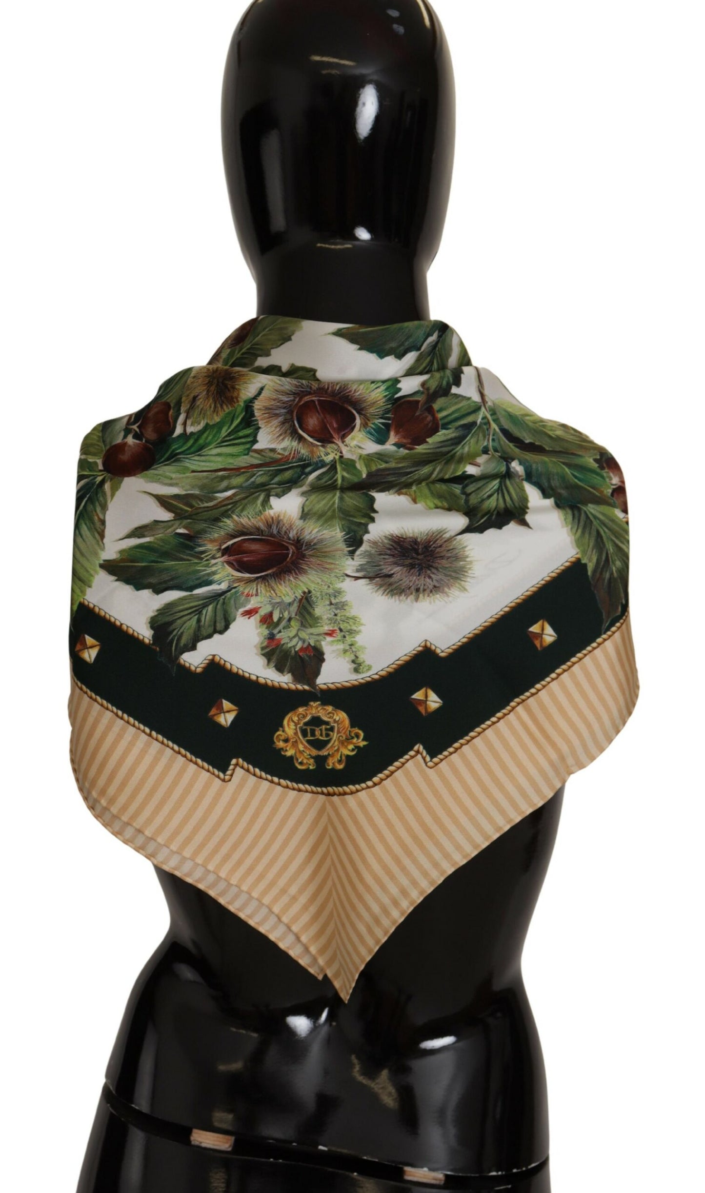 Elegant Silk Scarf with Currant Print