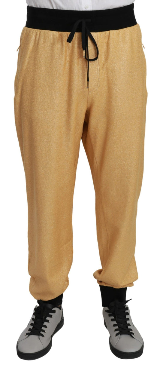 Elegant Gold Motif Sweatpants