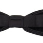 Elegant Black Silk Bow Tie