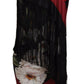 Elegant Silk Square Scarf with Roses Print