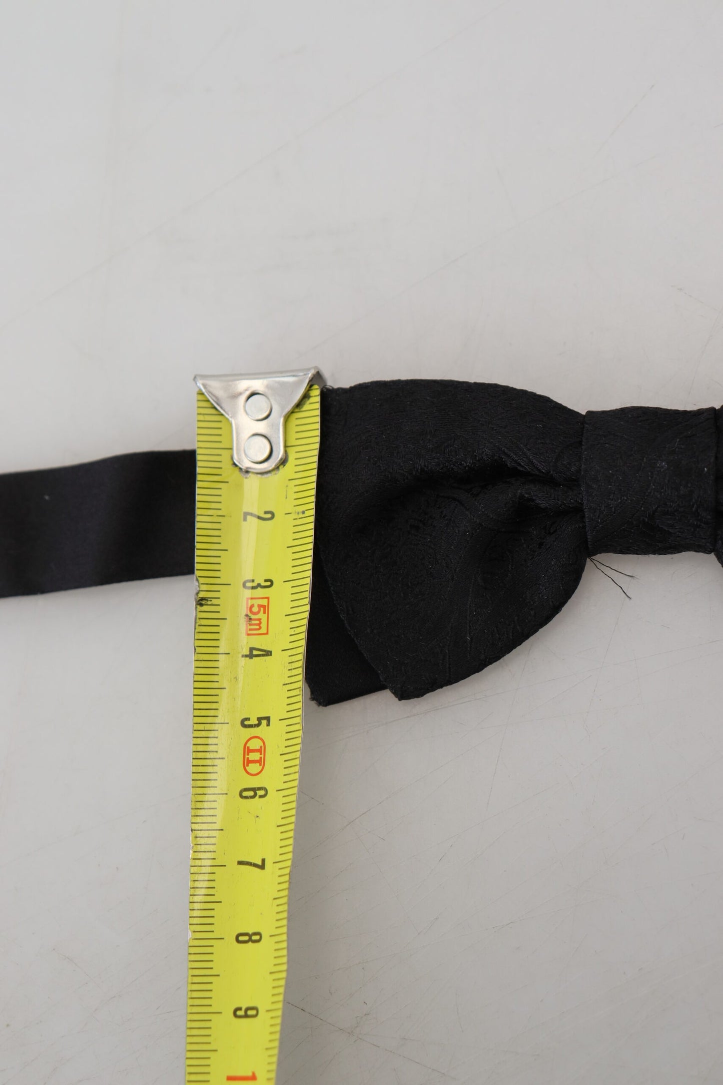 Elegant Black Silk Bow Tie