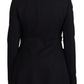 Black Long Sleeves Single Breasted Jacket