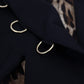 Black Long Sleeves Single Breasted Jacket